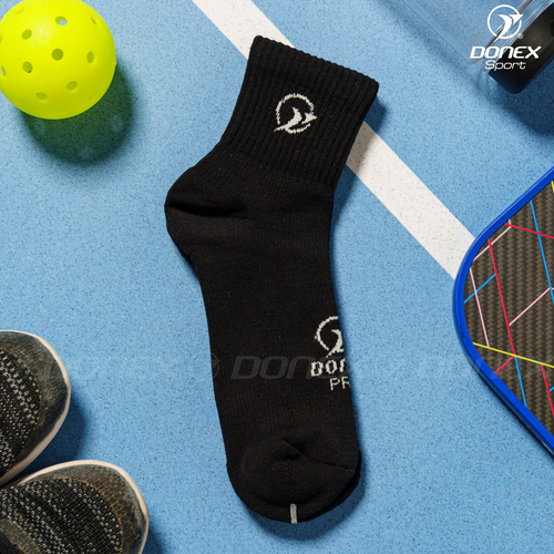 Tất thể thao Donex Gear cổ ngắn S80-01 đen